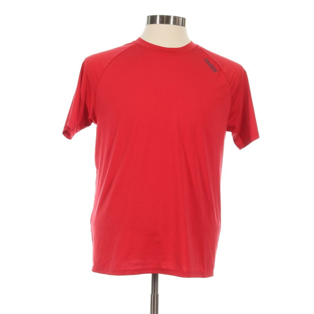 DRSKIN Men's Red Stretch Athletic T-Shirt